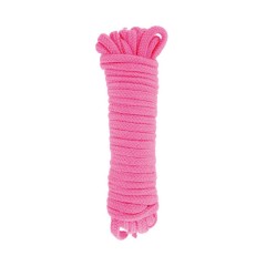 Розовая веревка для связывания Sweet Caress Rope - 10 метров