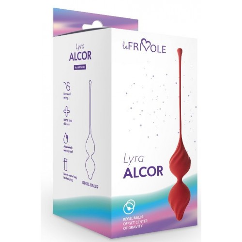 Бордовые вагинальные шарики Alcor