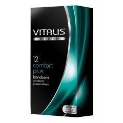 Контурные презервативы VITALIS PREMIUM comfort plus - 12 шт.