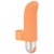 Оранжевая пулька-насадка на палец Finger Tickler - 8,25 см.
