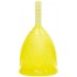 Желтая менструальная чаша размера L
